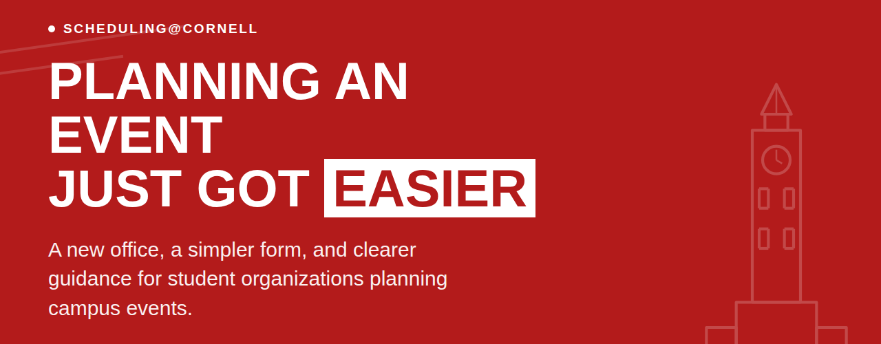 Planning an event just got easier with the the new Event Scheduling Office.